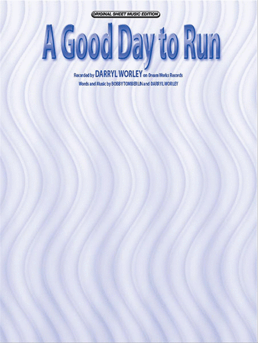 A Good Day to Run Piano, Vocal, Guitar scores gallery preview page 1