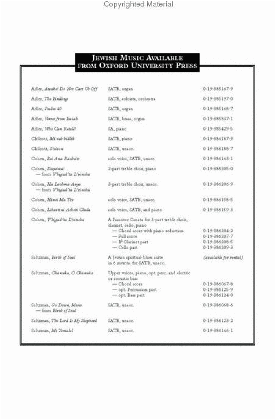 Mi y'maleil 4-Part scores gallery preview page 4