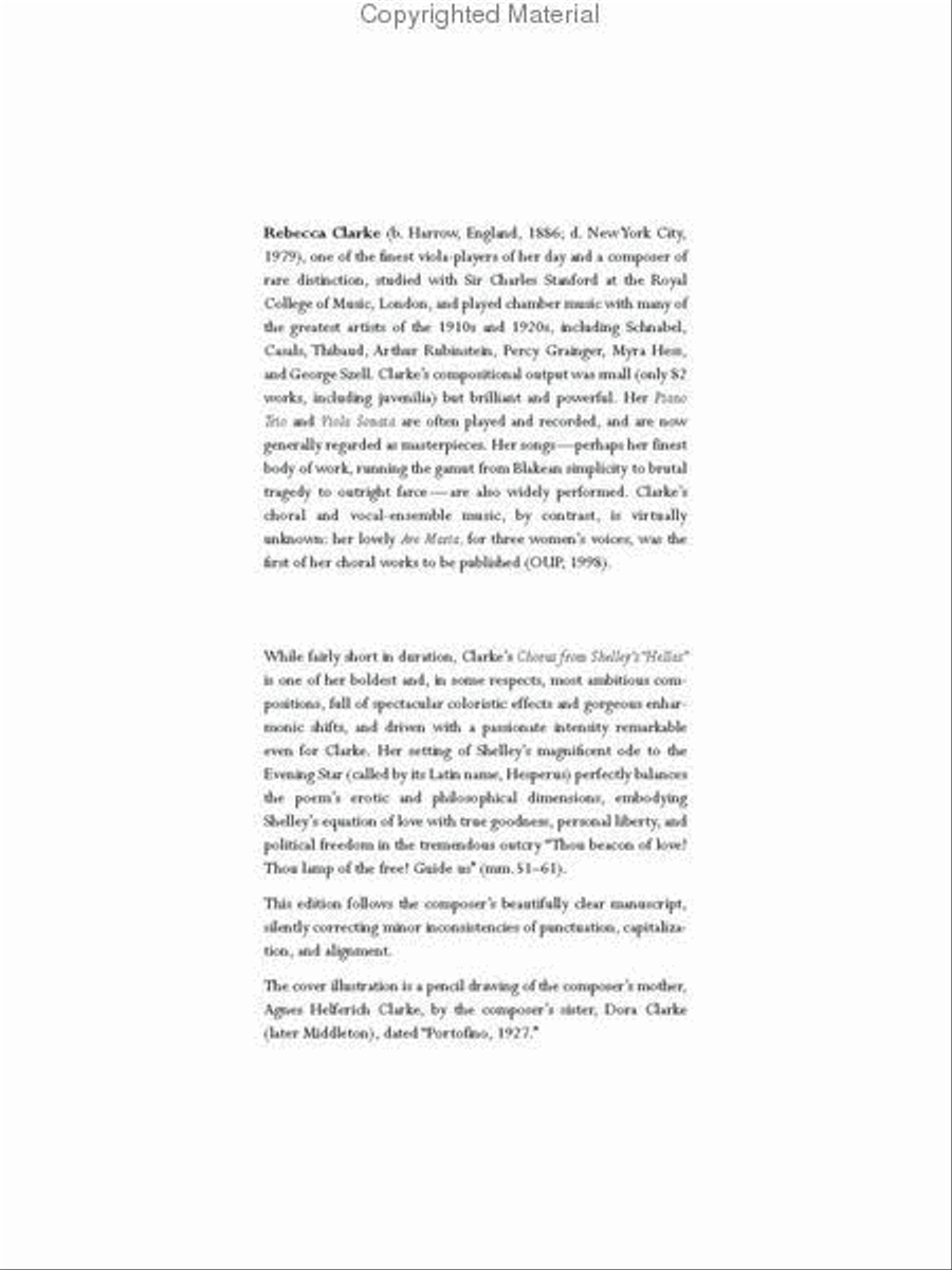 Chorus from Shelley's 'Hellas' 3-Part scores gallery preview page 2