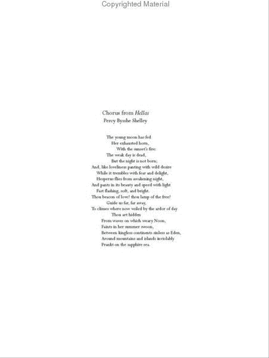 Chorus from Shelley's 'Hellas' 3-Part scores gallery preview page 3