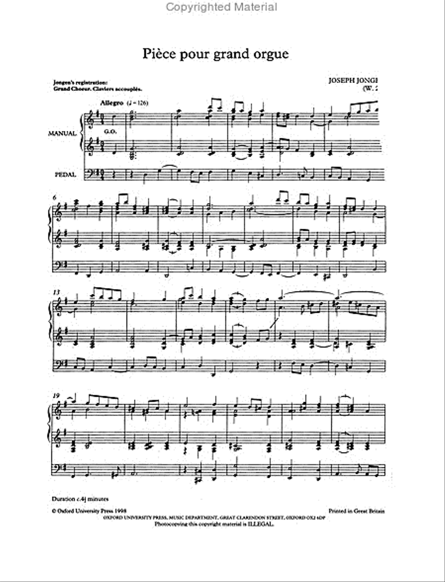 A Jongen Organ Album Organ scores gallery preview page 2