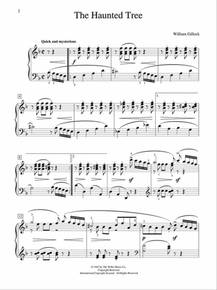 The Haunted Tree Piano scores gallery preview page 2