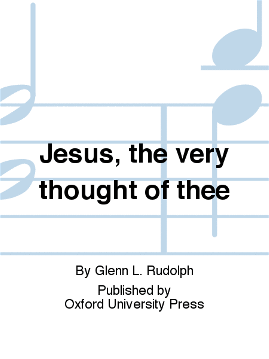 Jesus, the very thought of thee 4-Part scores gallery preview page 1