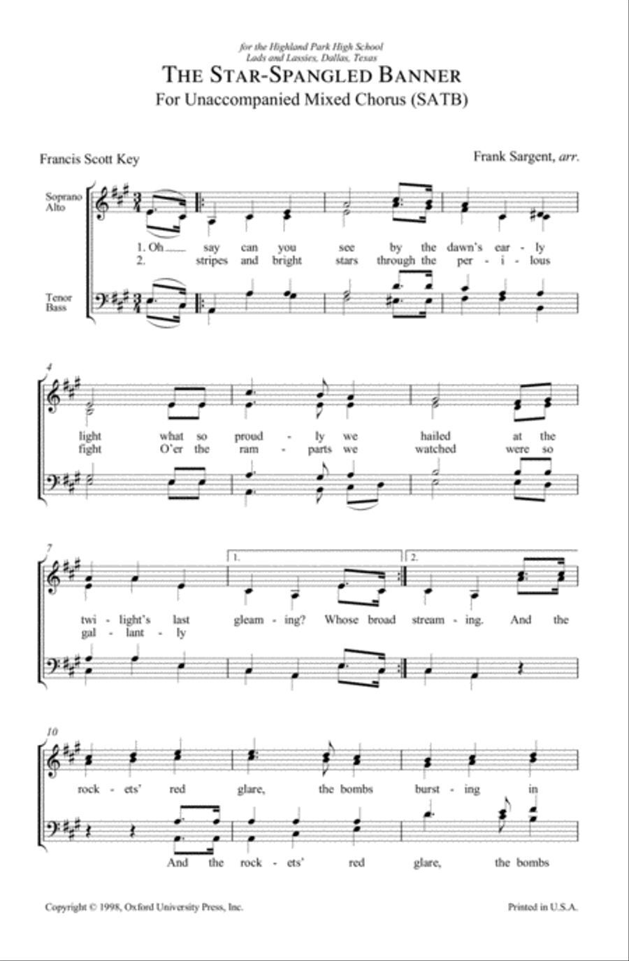 The Star-spangled banner SA scores gallery preview page 2