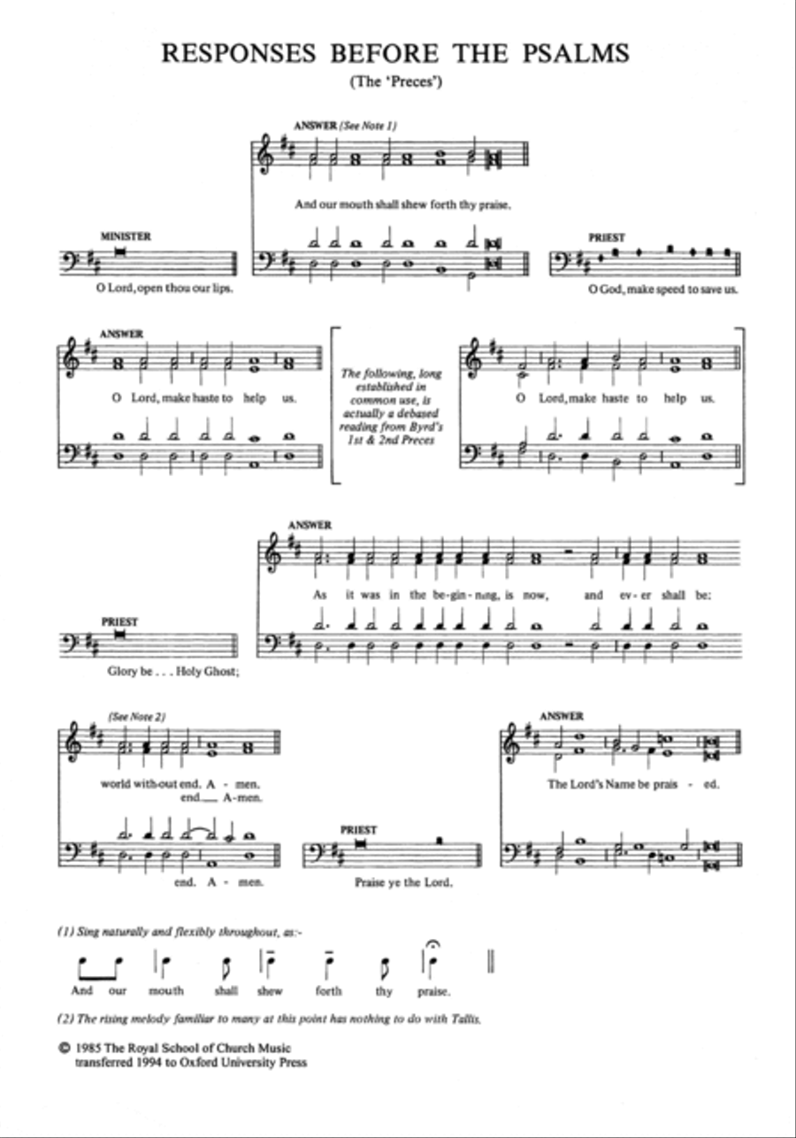 Preces and Responses Choir scores gallery preview page 2