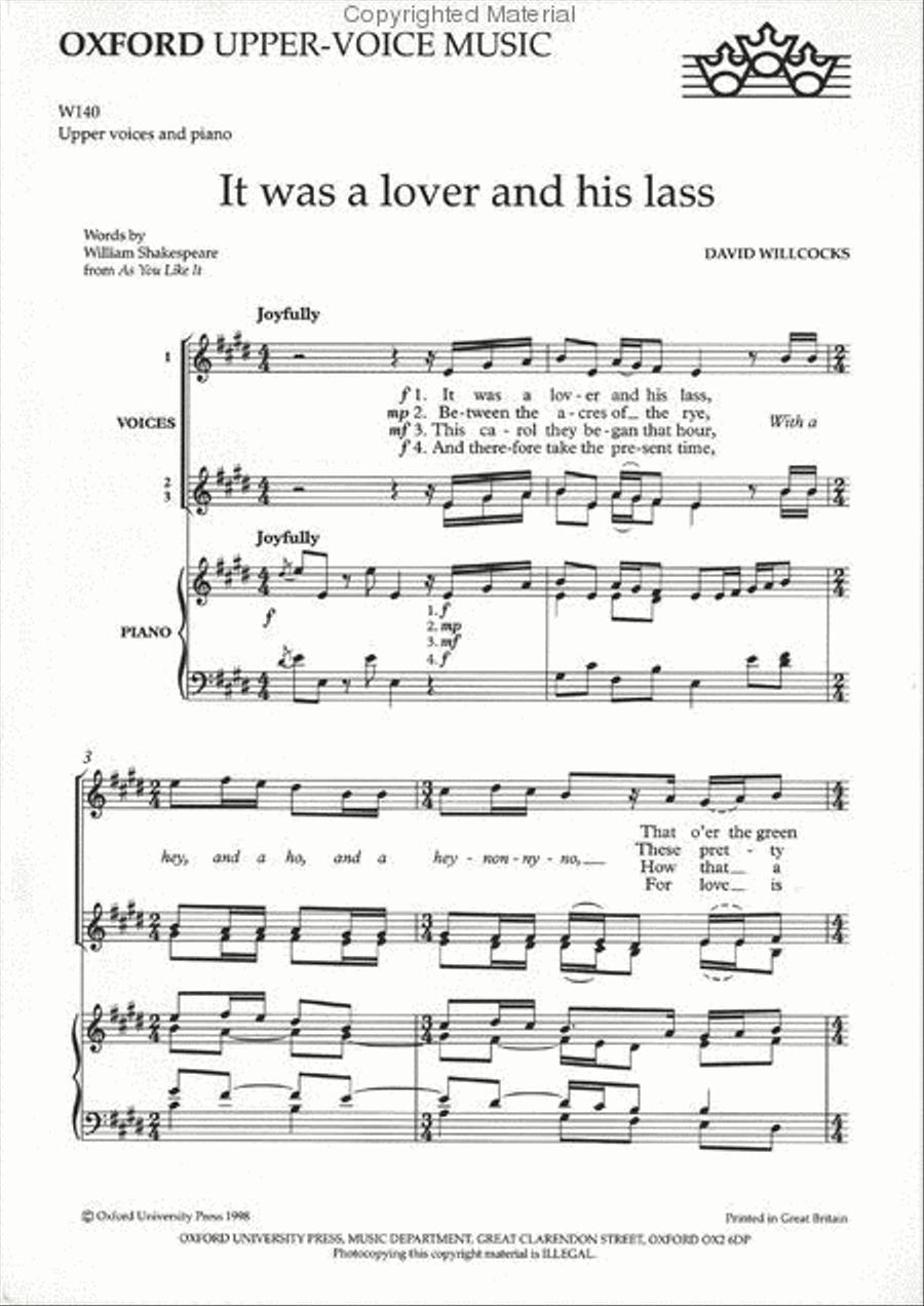 It was a lover and his lass SSA scores gallery preview page 2