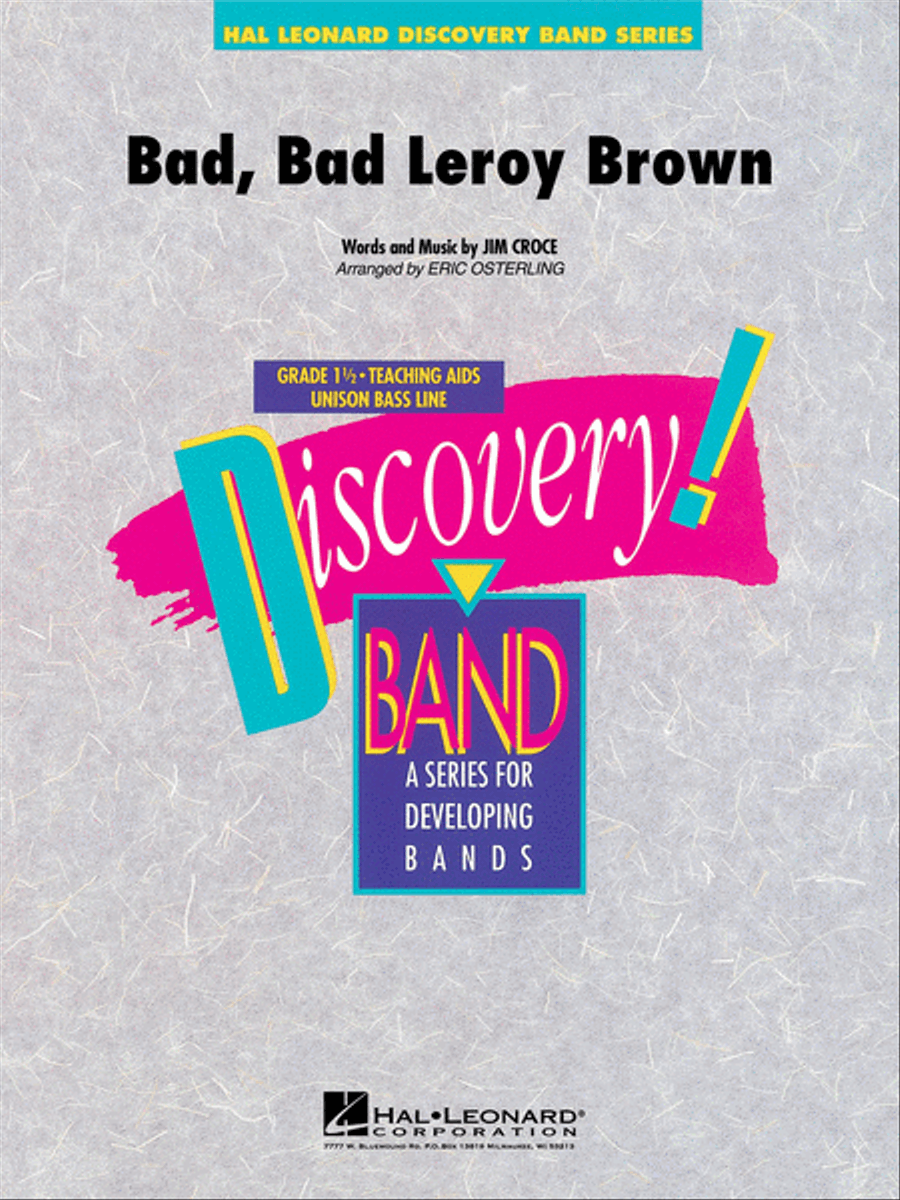 Bad, Bad Leroy Brown Bad, Bad Leroy Brown Concert Band scores gallery preview page 1