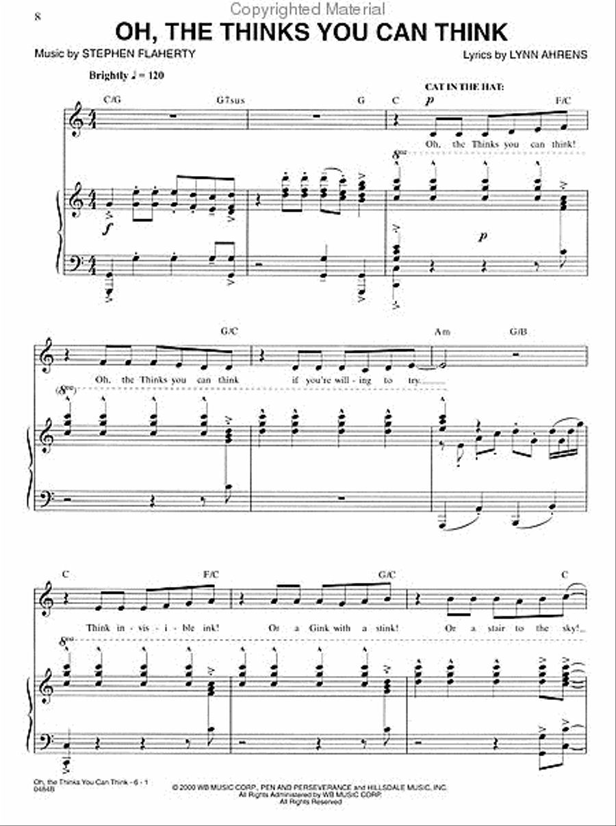 Seussical The Musical - Vocal Selections Piano, Vocal, Guitar scores gallery preview page 2
