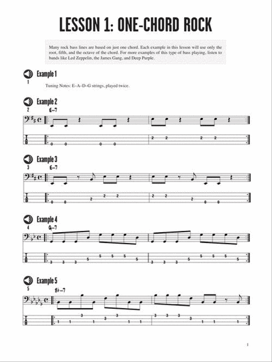 Rock Bass Lines Rock Bass Lines Bass Guitar Tablature scores gallery preview page 12