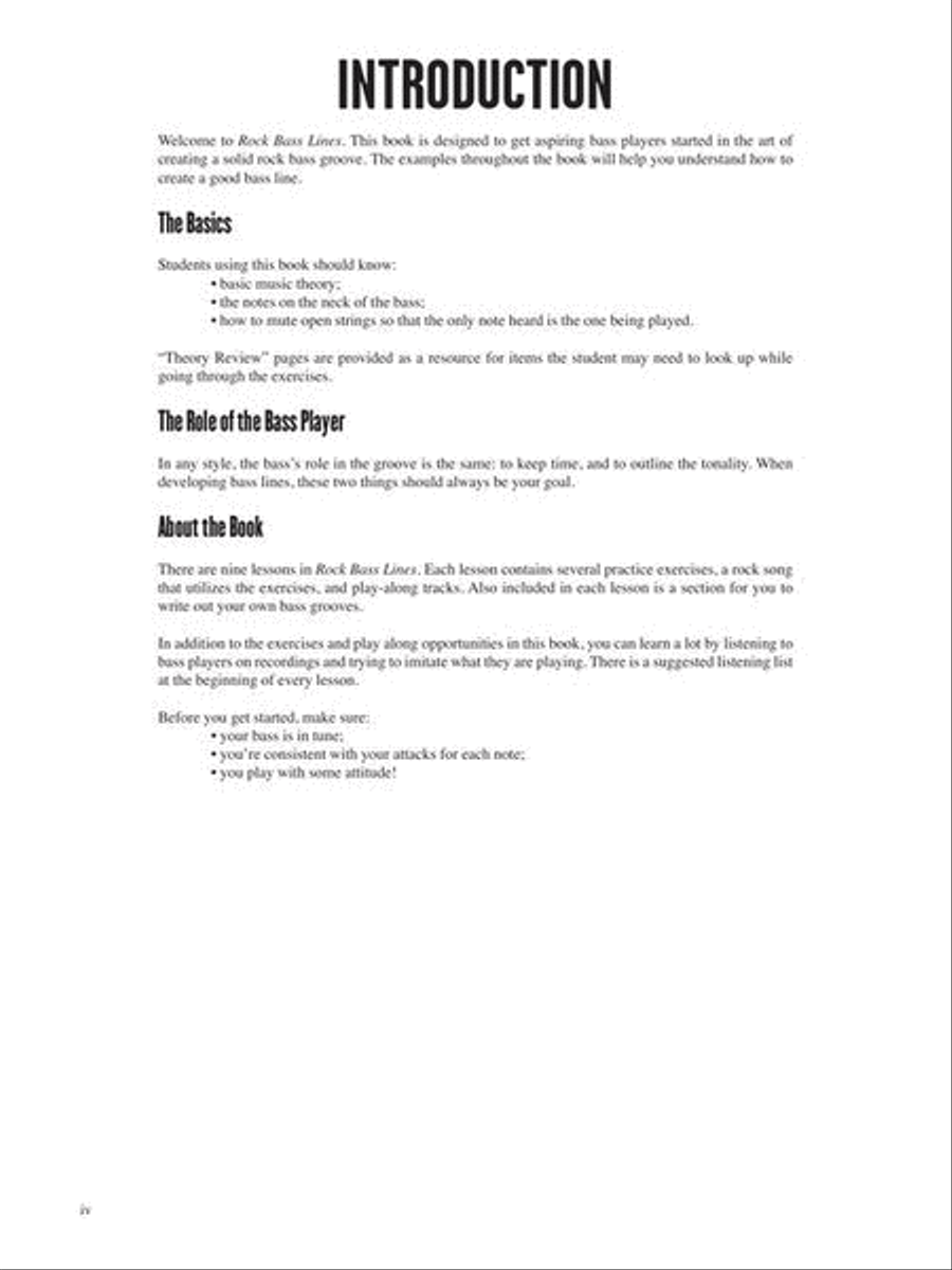 Rock Bass Lines Rock Bass Lines Bass Guitar Tablature scores gallery preview page 4