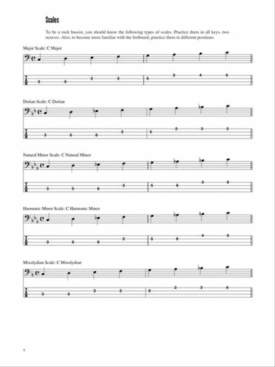 Rock Bass Lines Rock Bass Lines Bass Guitar Tablature scores gallery preview page 10