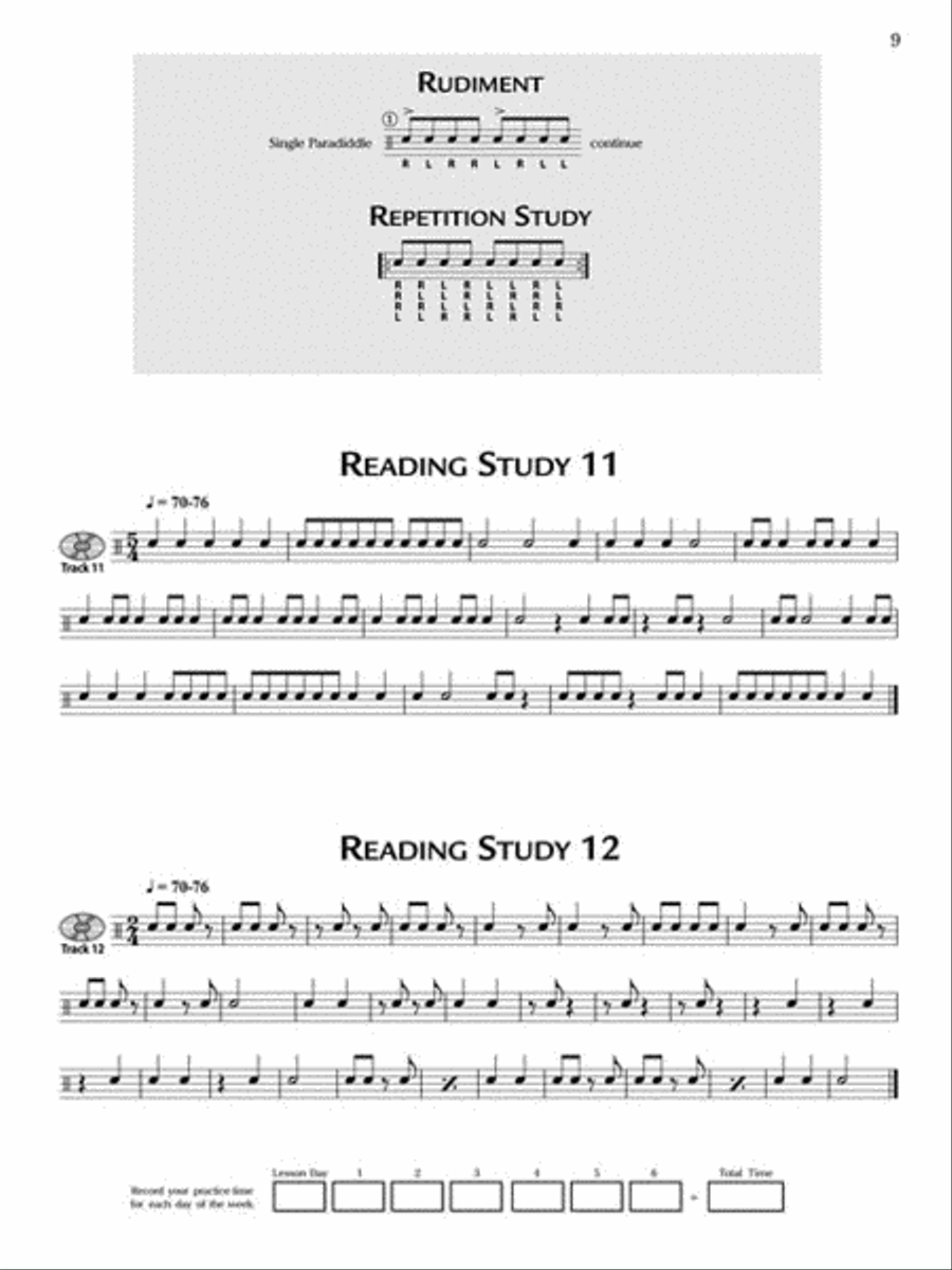Primary Handbook for Snare Drum Percussion scores gallery preview page 2