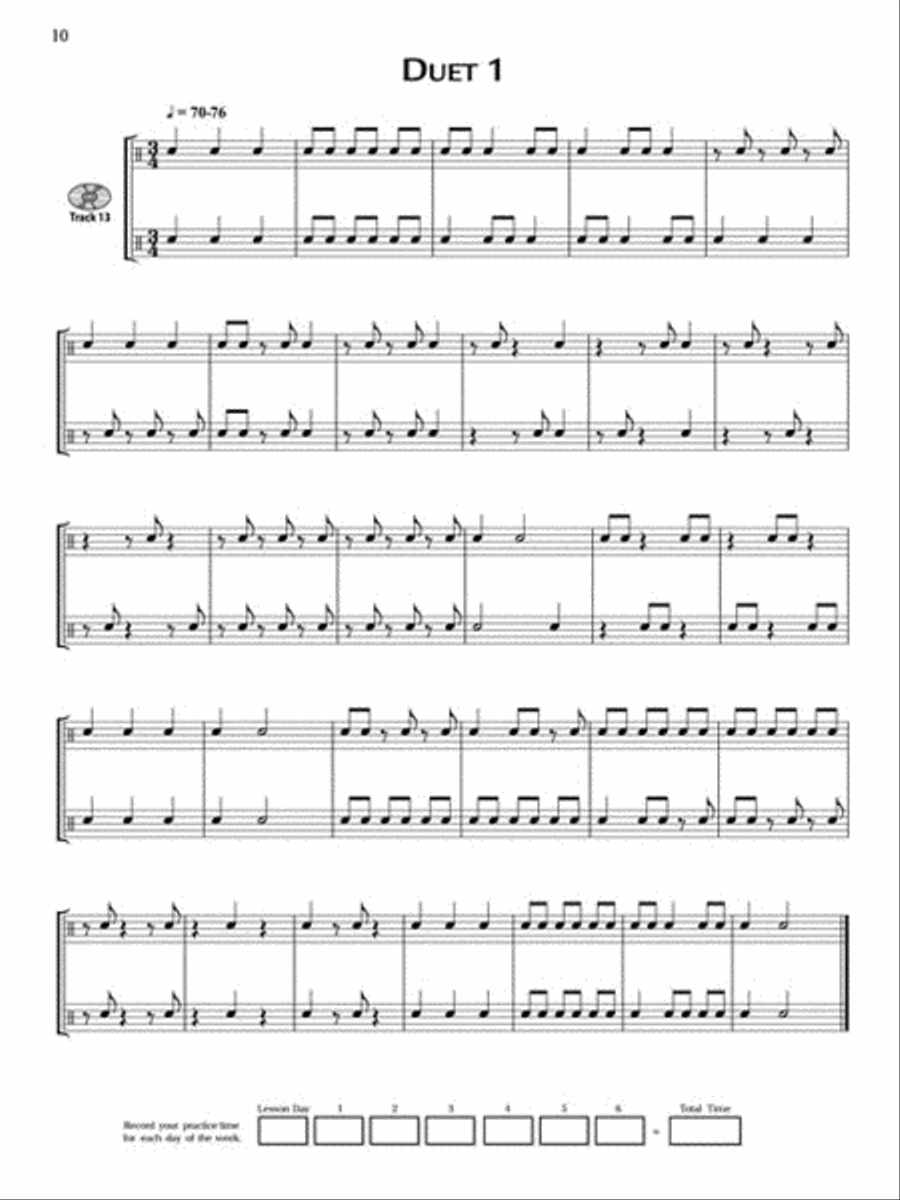 Primary Handbook for Snare Drum Percussion scores gallery preview page 3