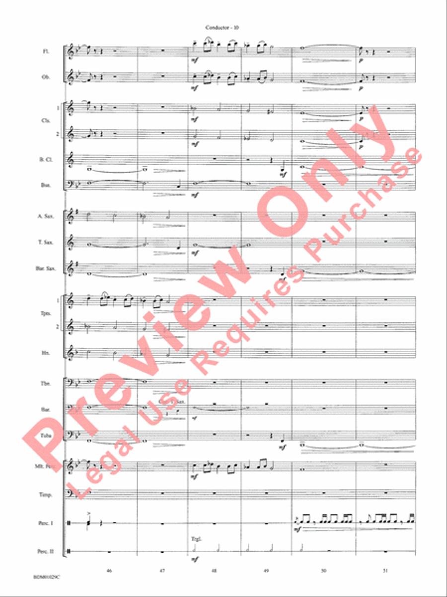 Medieval Legend Medieval Legend Concert Band scores gallery preview page 13