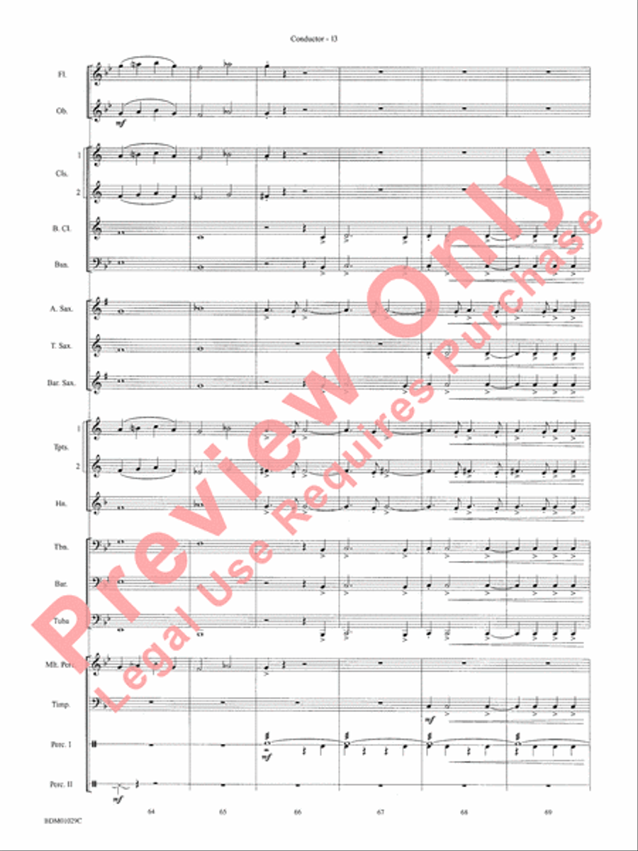 Medieval Legend Medieval Legend Concert Band scores gallery preview page 16