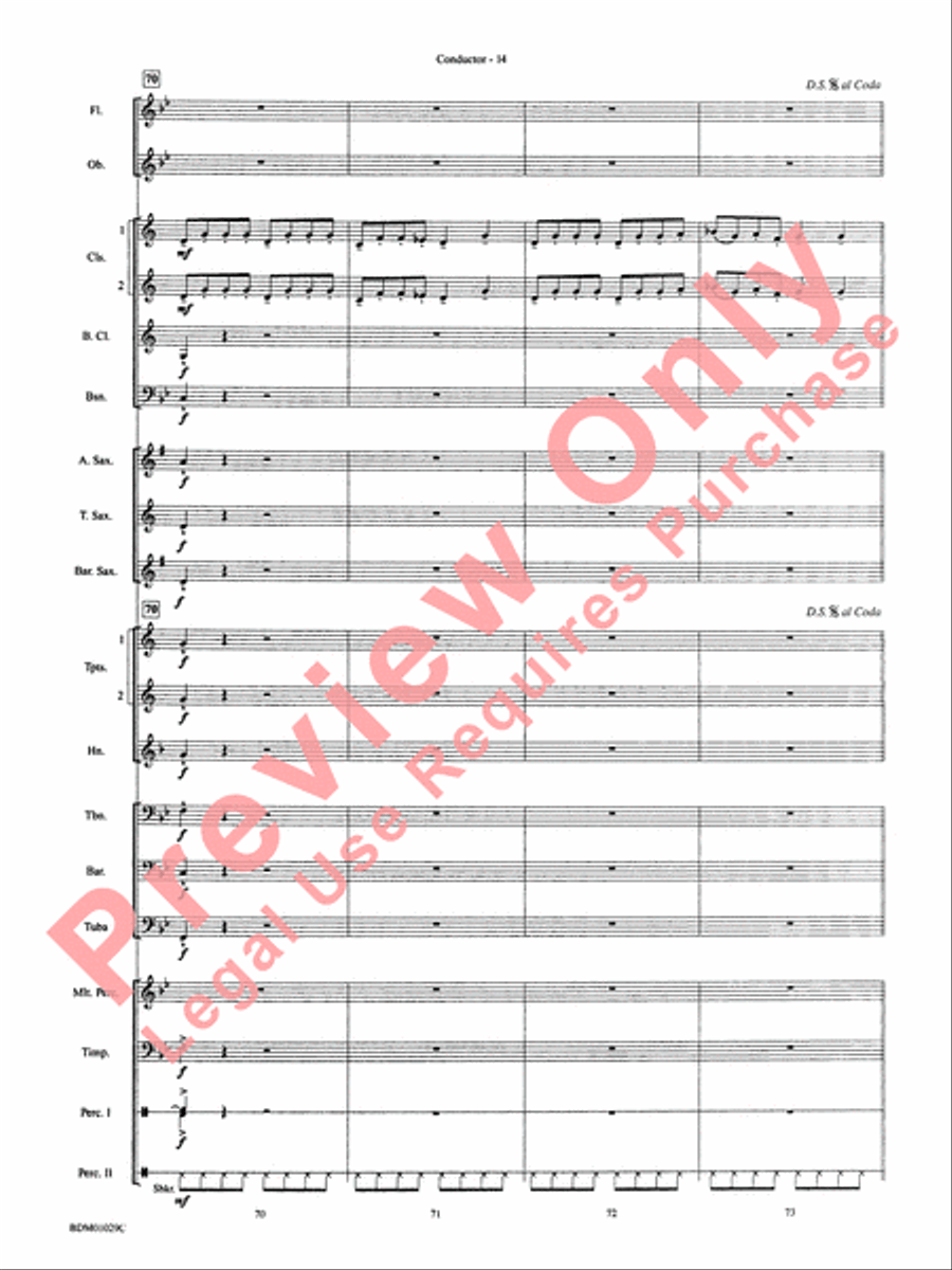 Medieval Legend Medieval Legend Concert Band scores gallery preview page 17