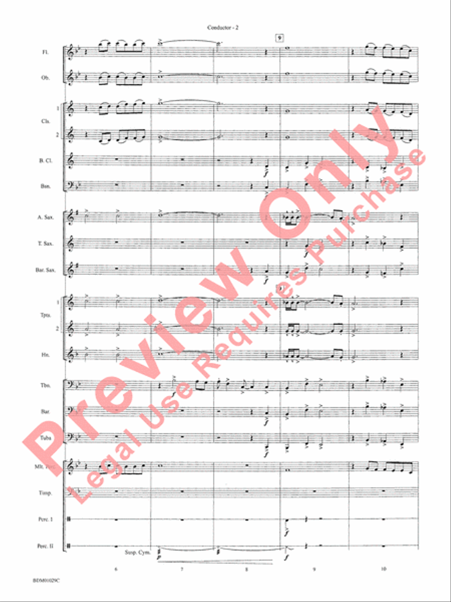 Medieval Legend Medieval Legend Concert Band scores gallery preview page 5