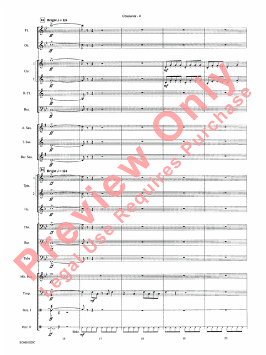 Medieval Legend Medieval Legend Concert Band scores gallery preview page 7