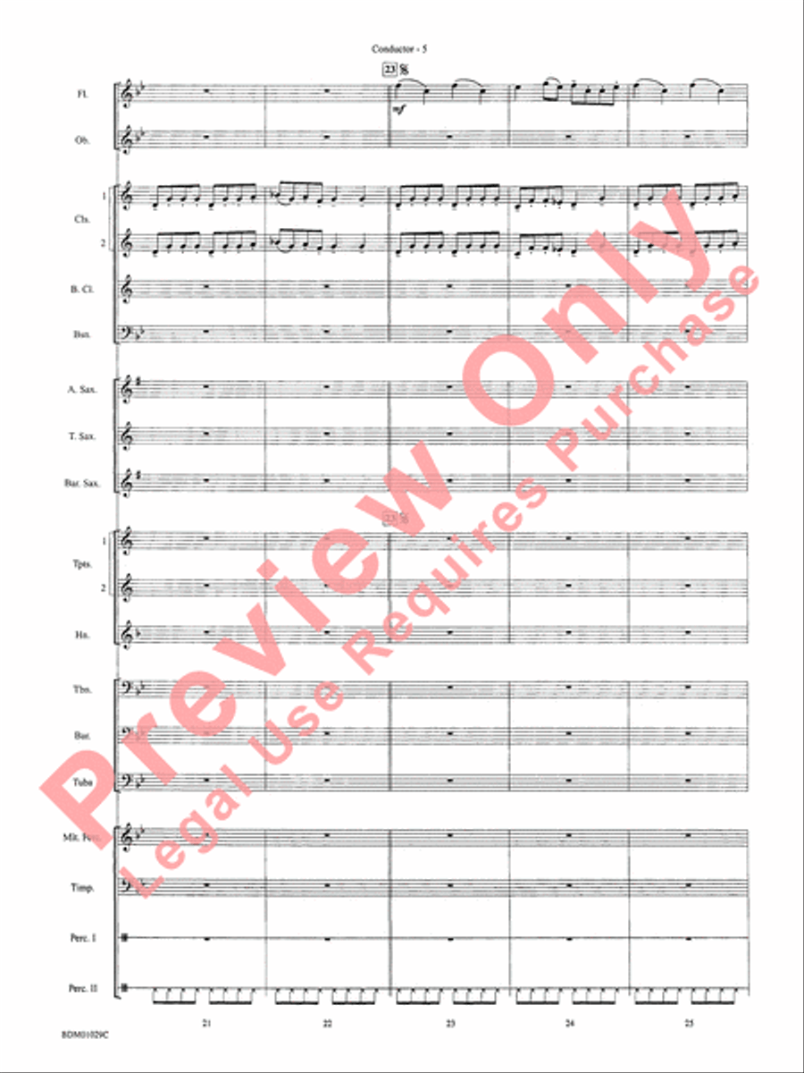 Medieval Legend Medieval Legend Concert Band scores gallery preview page 8