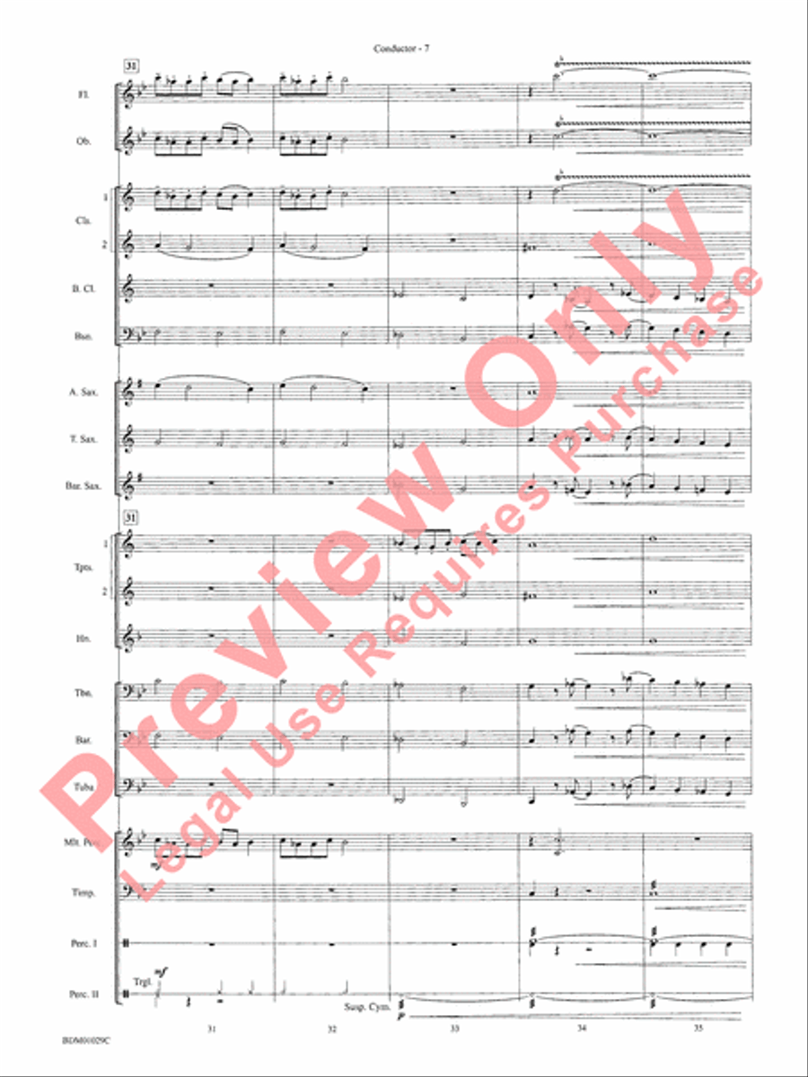 Medieval Legend Medieval Legend Concert Band scores gallery preview page 10