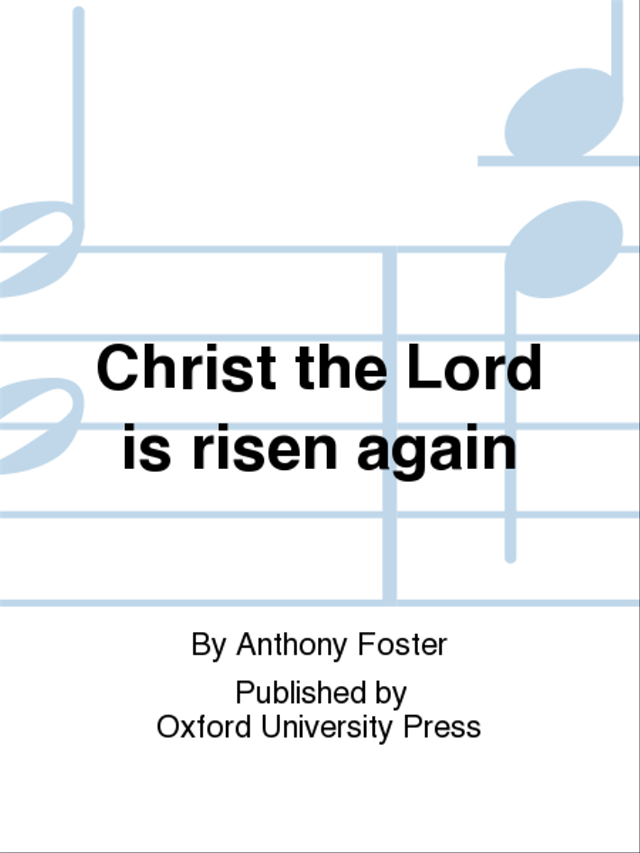 Christ the Lord is risen again 4-Part - Sheet Music