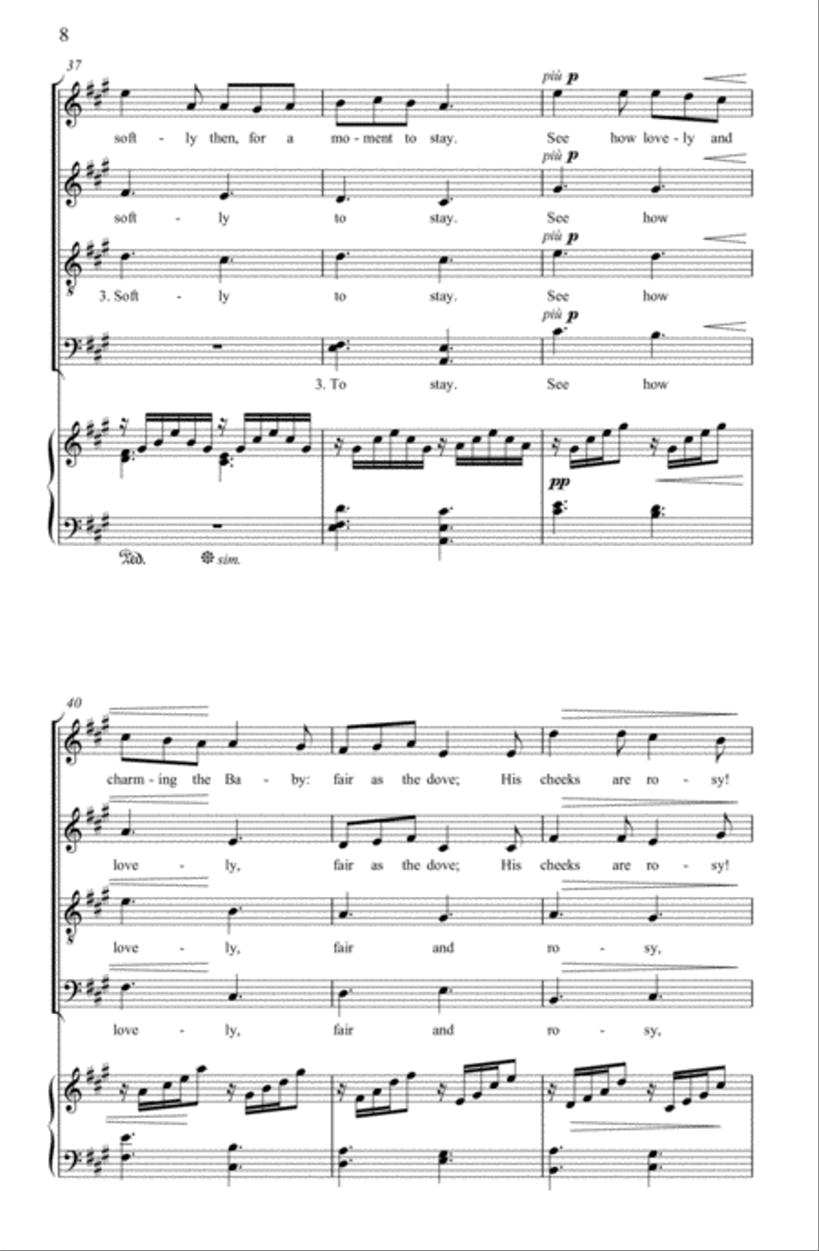 Bring a torch, Jeannette, Isabella 4-Part scores gallery preview page 2