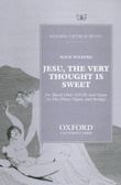Jesu The Very Thought Is Sweet