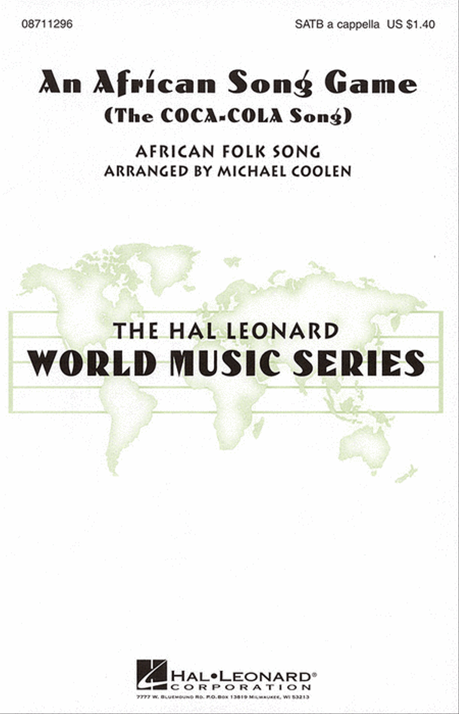 An African Song Game (The Coca Cola Song) 4-Part scores gallery preview page 1