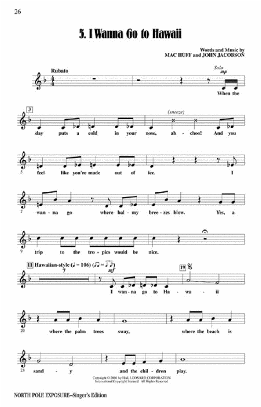 North Pole Exposure (Musical) Choir scores gallery preview page 5