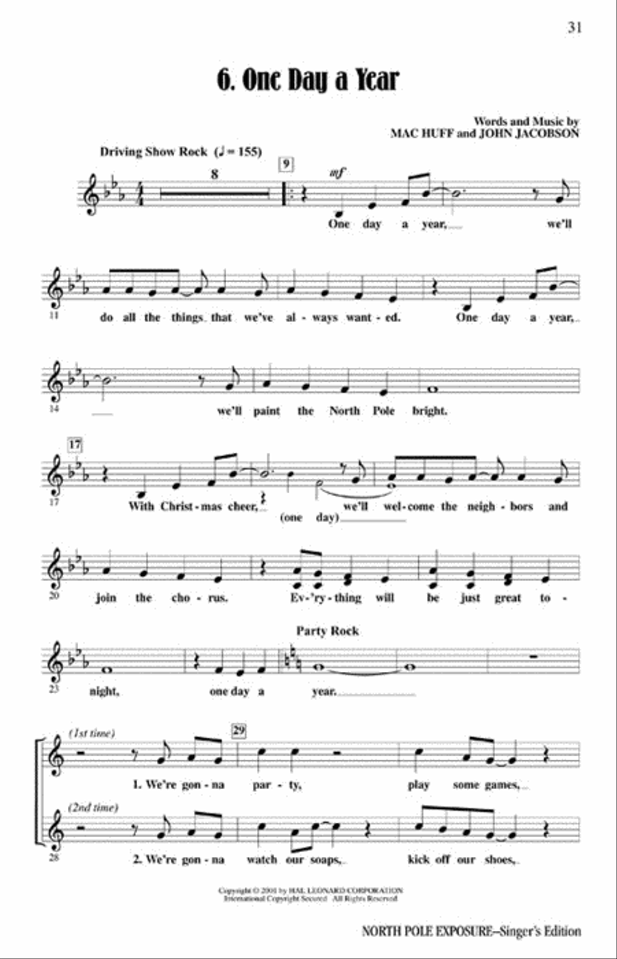 North Pole Exposure (Musical) Choir scores gallery preview page 6
