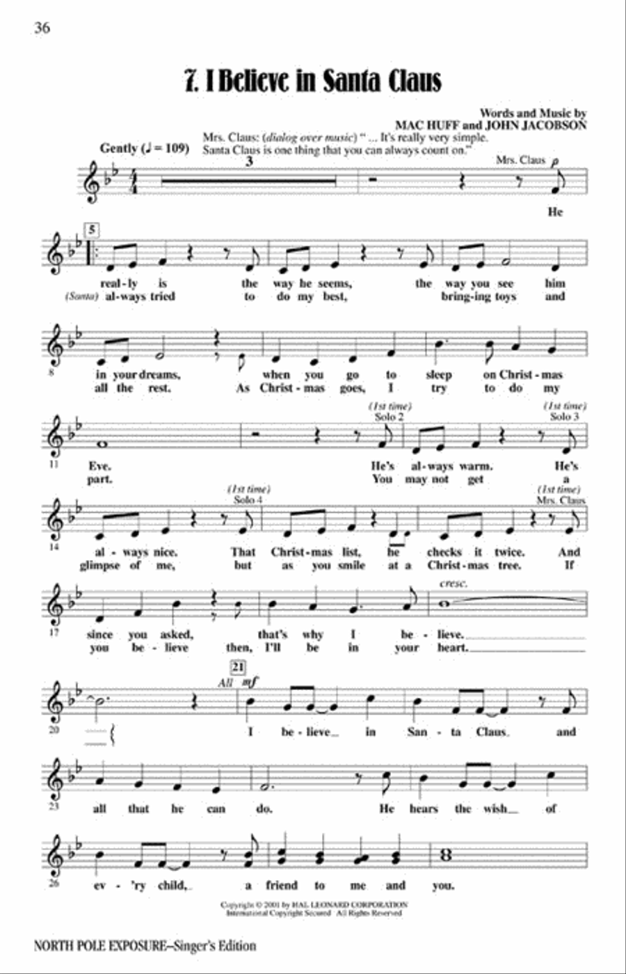 North Pole Exposure (Musical) Choir scores gallery preview page 7
