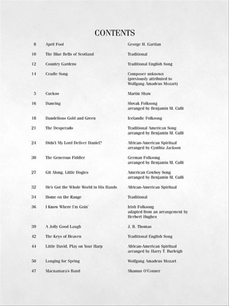 36 Solos for Young Singers Voice scores gallery preview page 3