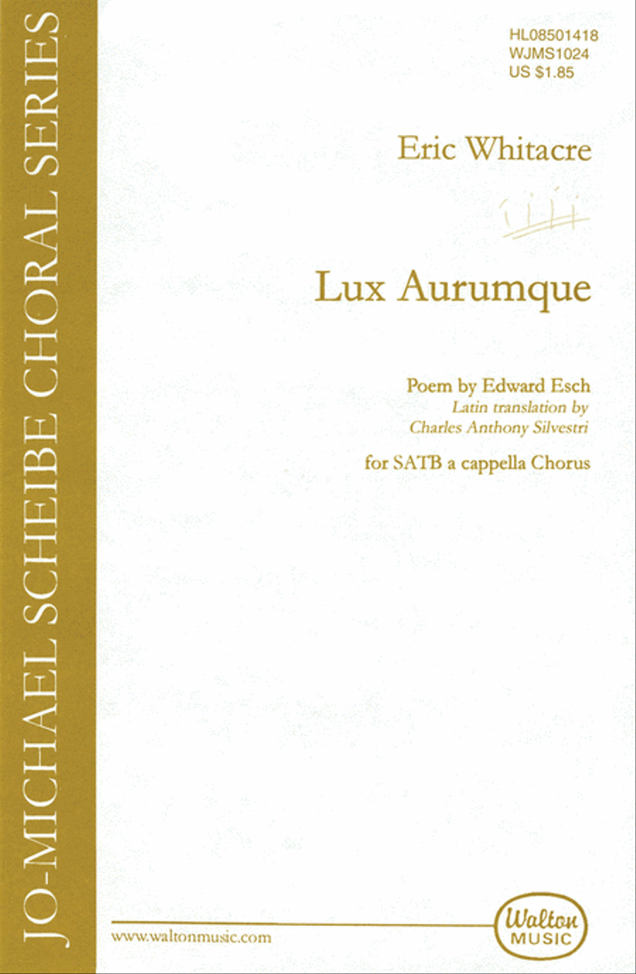 Lux Aurumque (Light of Gold) Choir scores gallery preview page 1