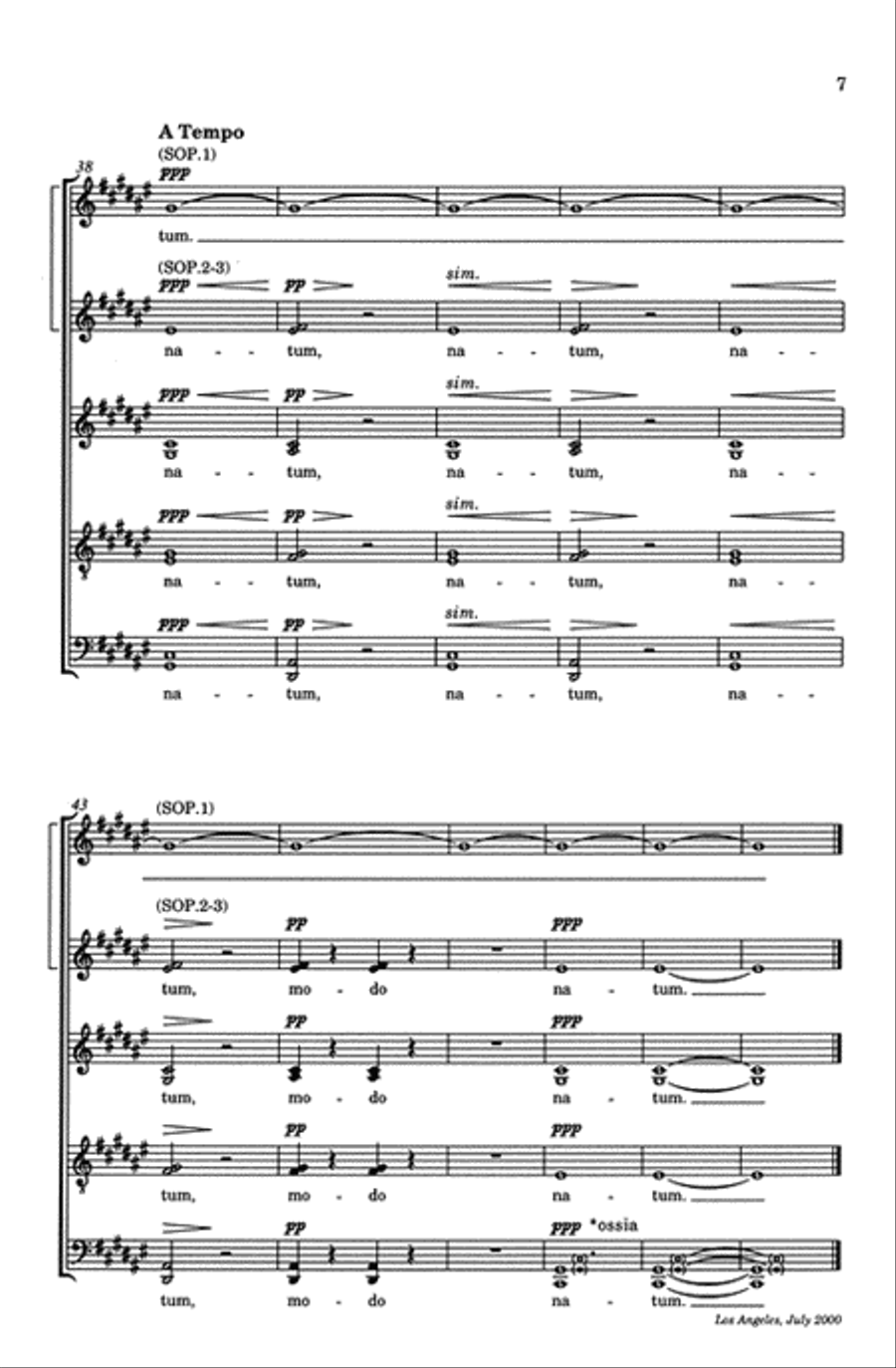 Lux Aurumque (Light of Gold) Choir scores gallery preview page 6