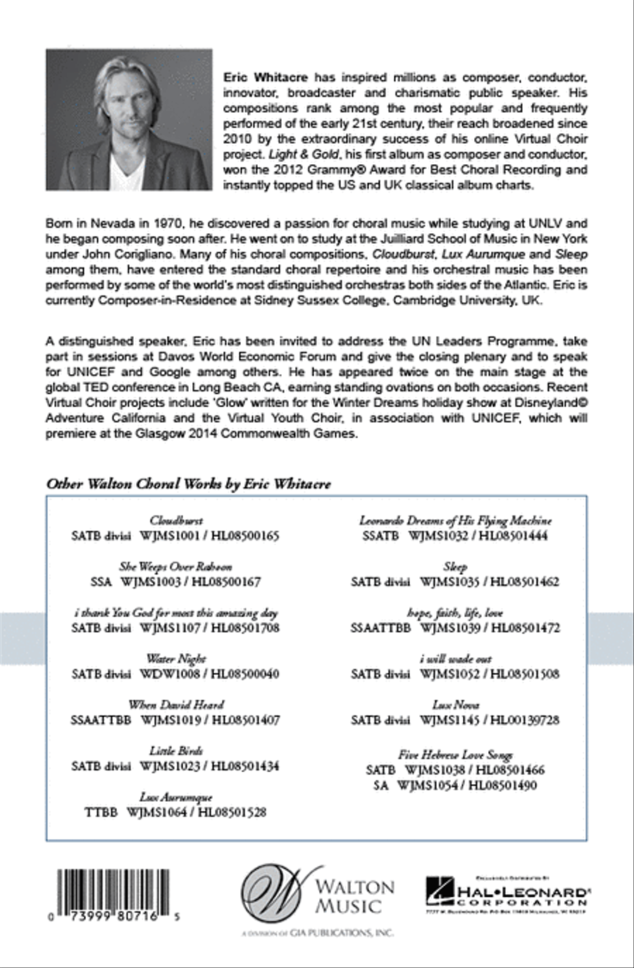 Lux Aurumque (Light of Gold) Choir scores gallery preview page 7