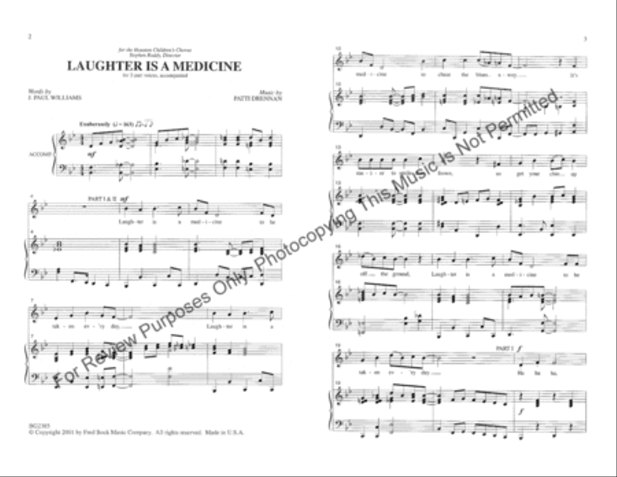 Laughter Is Medicine Laughter Is Medicine 2-Part scores gallery preview page 2