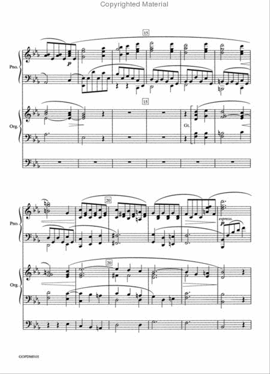 How Lovely Is Thy Dwelling Place (from Requiem) Organ scores gallery preview page 3