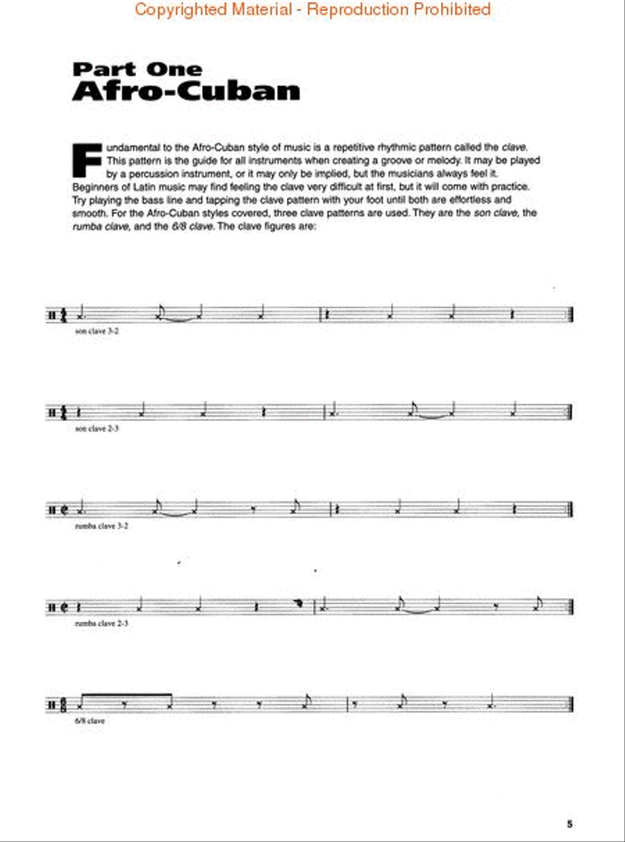 Latin Bass Bass Guitar Tablature scores gallery preview page 2