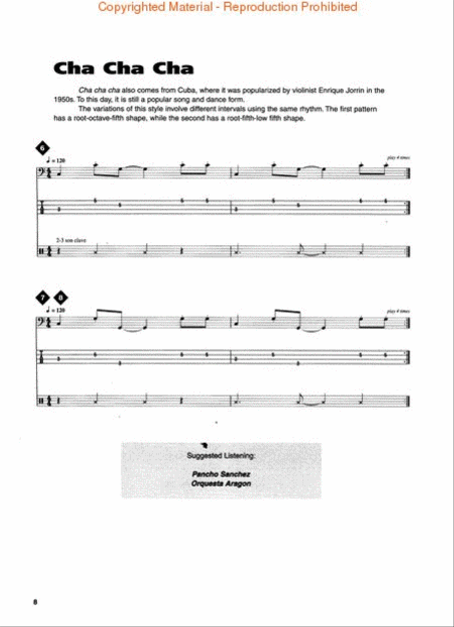 Latin Bass Bass Guitar Tablature scores gallery preview page 3