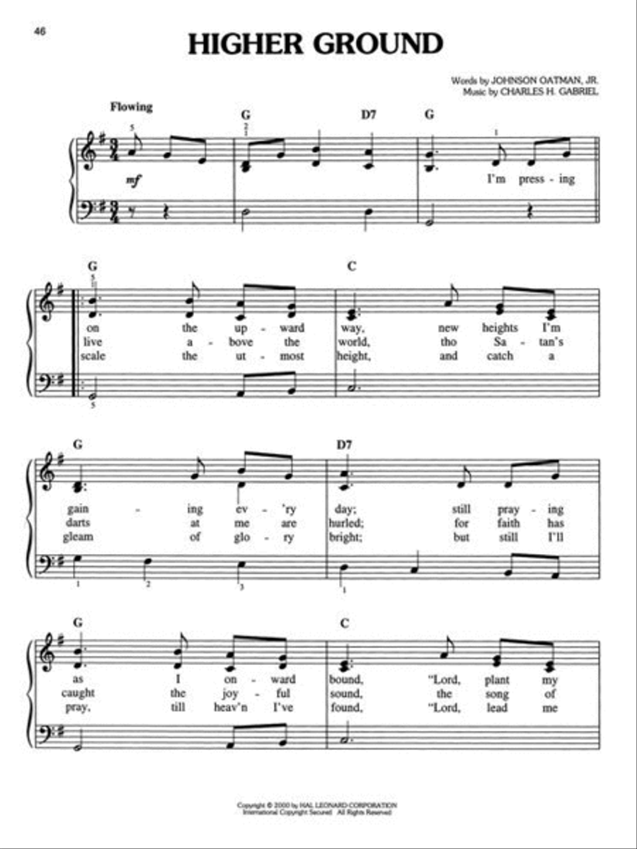 The Easy Piano Hymn Collection Easy Piano scores gallery preview page 6