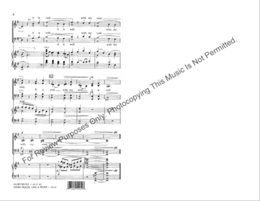 When Peace Like a River When Peace Like a River 4-Part scores gallery preview page 5