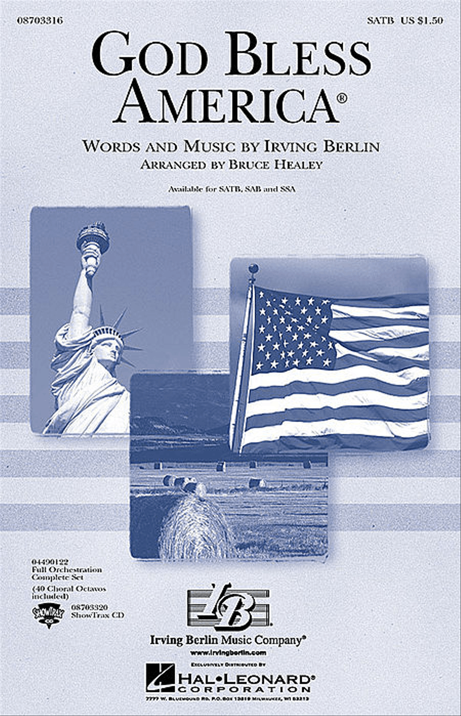 God Bless America God Bless America 3-Part scores gallery preview page 1