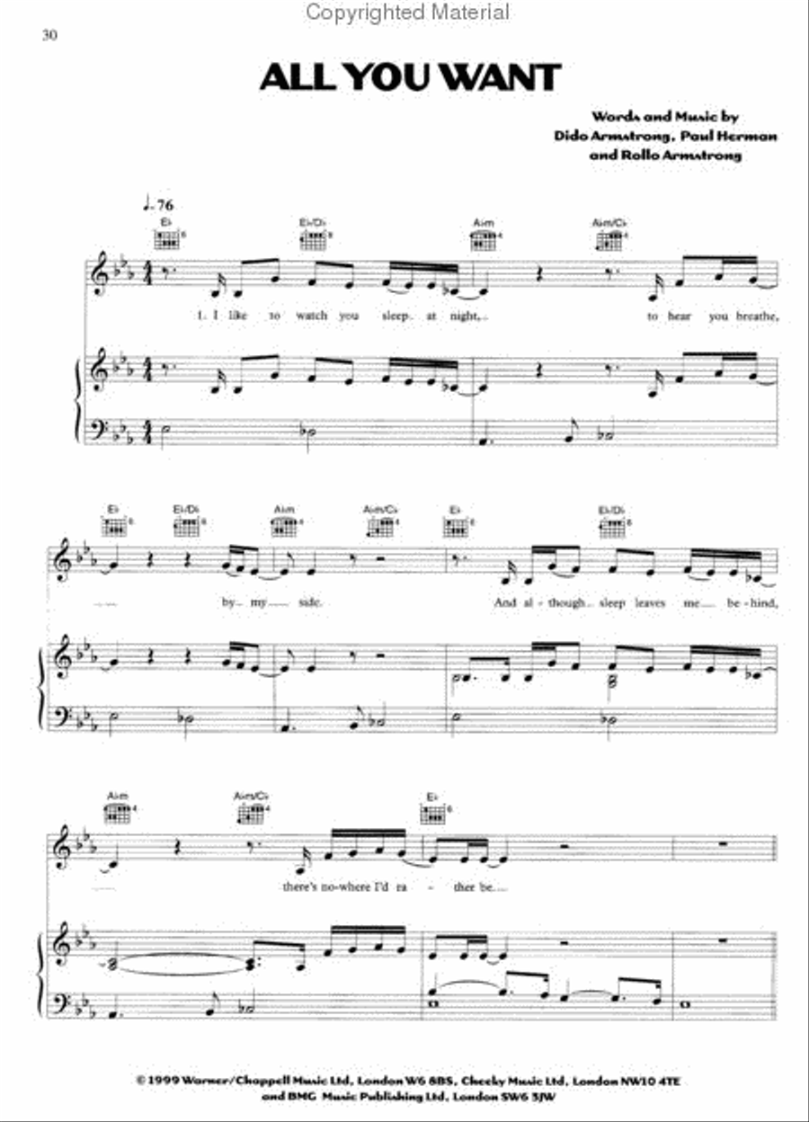No Angel Piano, Vocal, Guitar scores gallery preview page 3