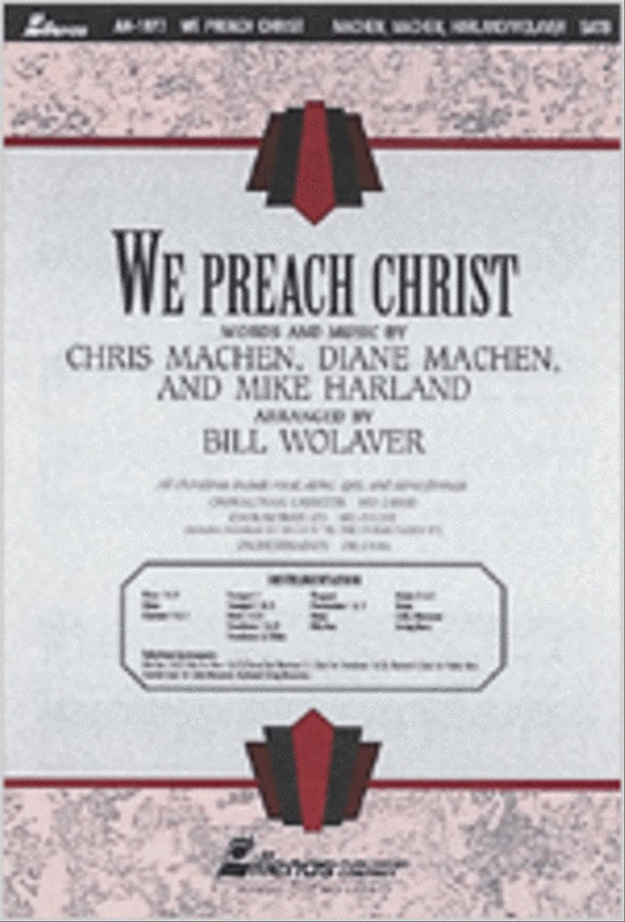 We Preach Christ (Anthem) 4-Part scores gallery preview page 1