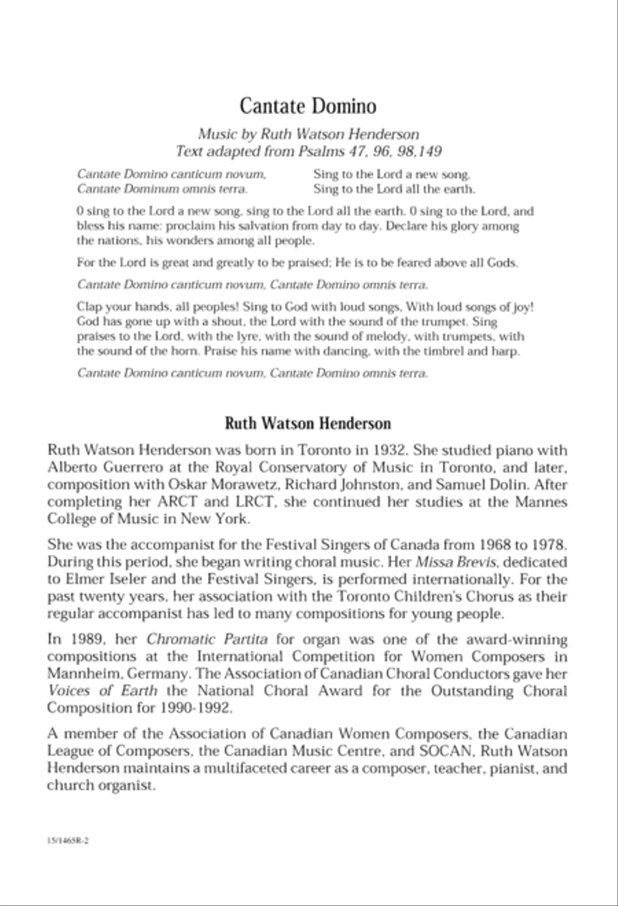 Cantate Domino Cantate Domino SSAA scores gallery preview page 3