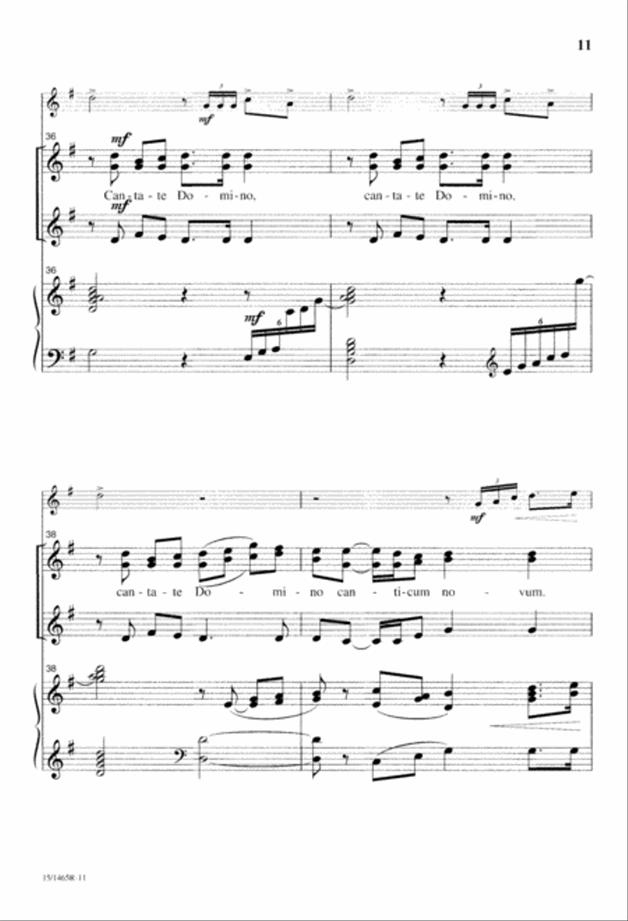 Cantate Domino Cantate Domino SSAA scores gallery preview page 12