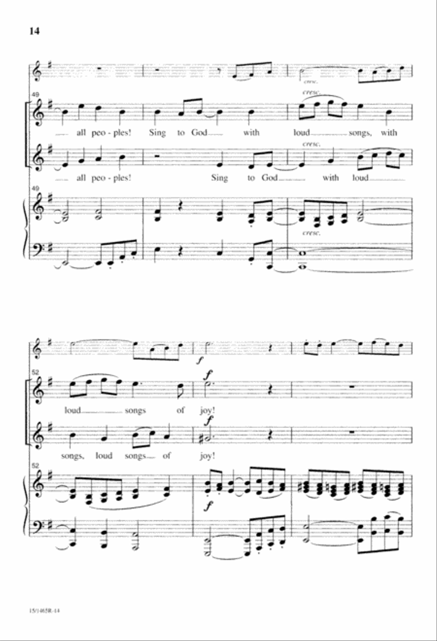 Cantate Domino Cantate Domino SSAA scores gallery preview page 15