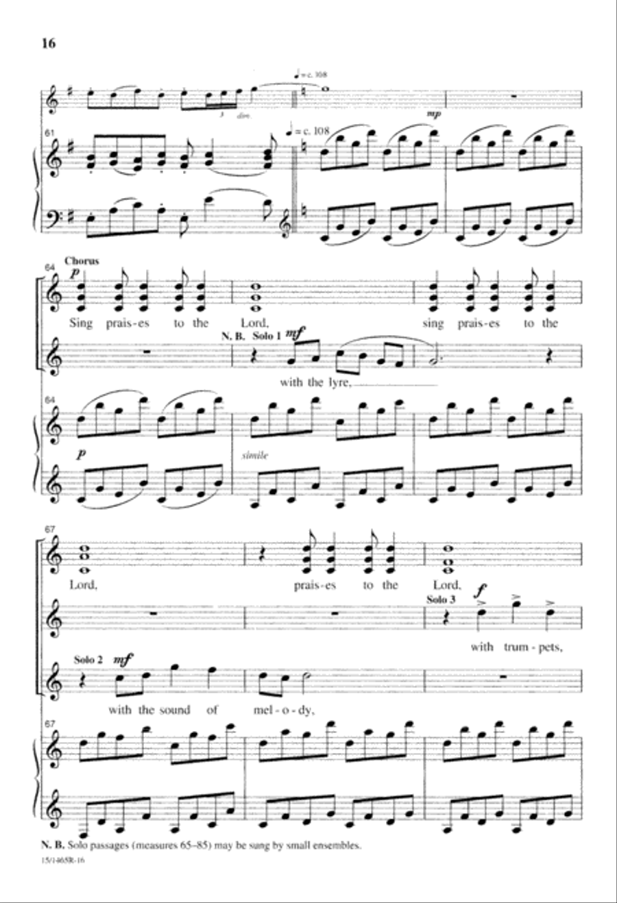 Cantate Domino Cantate Domino SSAA scores gallery preview page 17