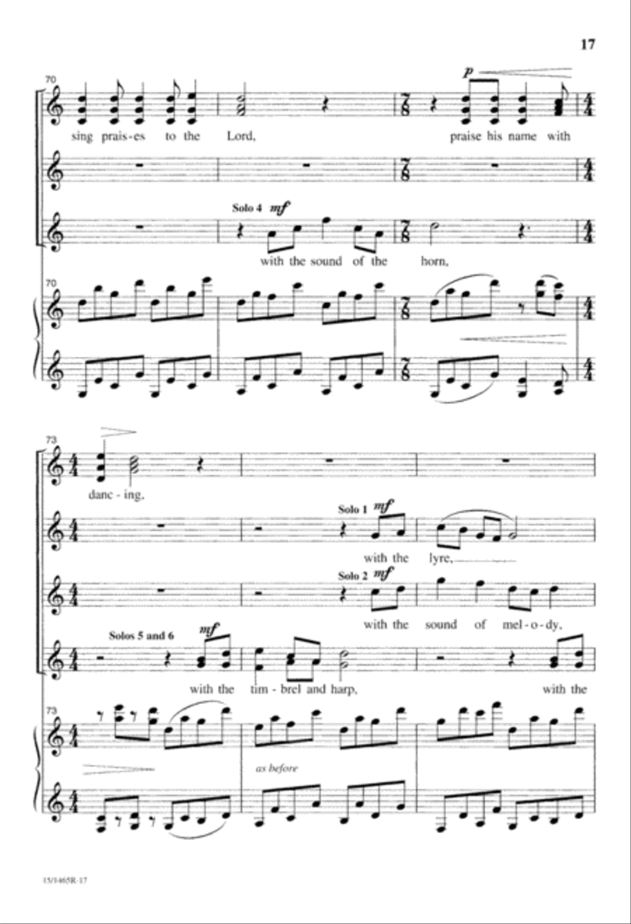 Cantate Domino Cantate Domino SSAA scores gallery preview page 18