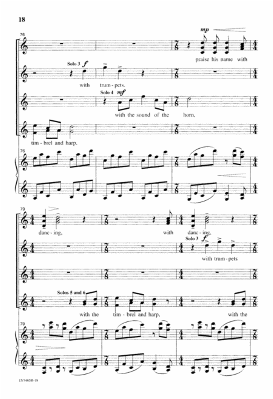 Cantate Domino Cantate Domino SSAA scores gallery preview page 19